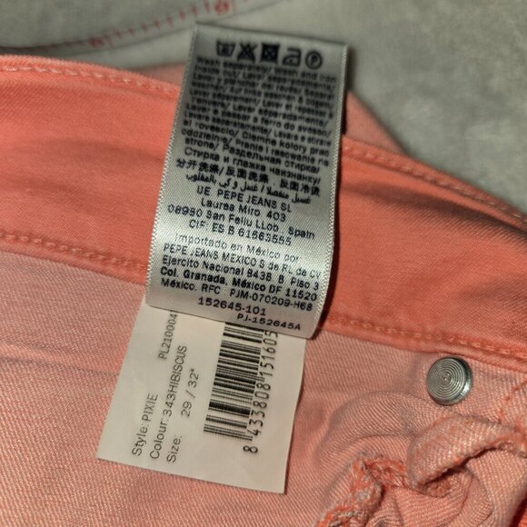 Pepe Jeans Ladies  Pixie Skinny regular waist slim leg washed size 29 - Picture 6 of 12